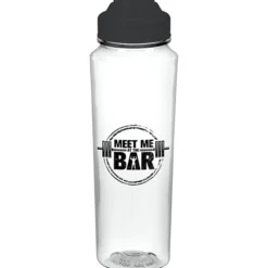 PolySure Measure Water Bottle with Flip Lid - 24 oz