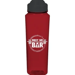 PolySure Measure Water Bottle with Flip Lid - 24 oz