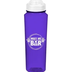 PolySure Measure Water Bottle with Flip Lid - 24 oz