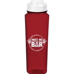 PolySure Measure Water Bottle with Flip Lid - 24 oz