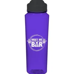 PolySure Measure Water Bottle with Flip Lid - 24 oz