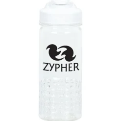 PolySure Out of the Block Water Bottle with Flip Lid - 16 oz - Clear