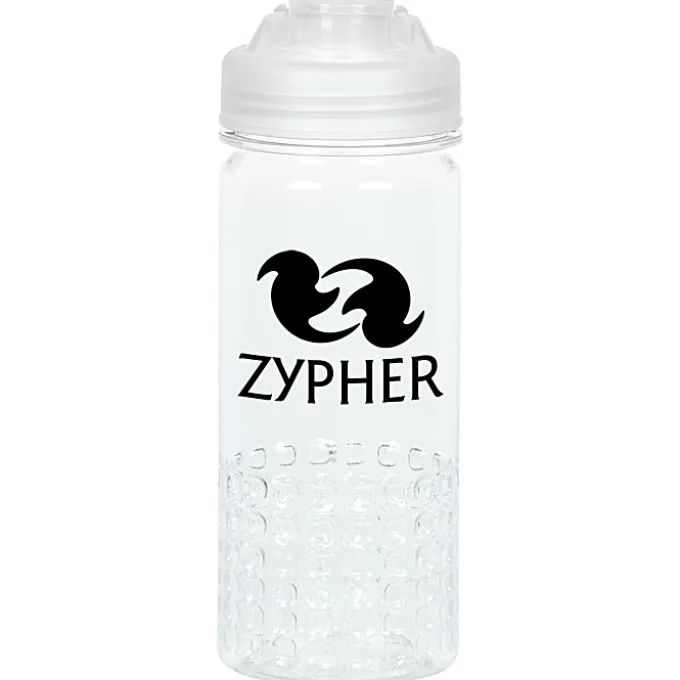PolySure Out of the Block Water Bottle with Flip Lid - 16 oz - Clear