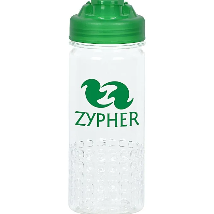 PolySure Out of the Block Water Bottle with Flip Lid - 16 oz - Clear