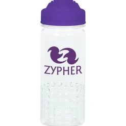 PolySure Out of the Block Water Bottle with Flip Lid - 16 oz - Clear