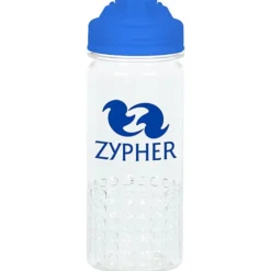 PolySure Out of the Block Water Bottle with Flip Lid - 16 oz - Clear
