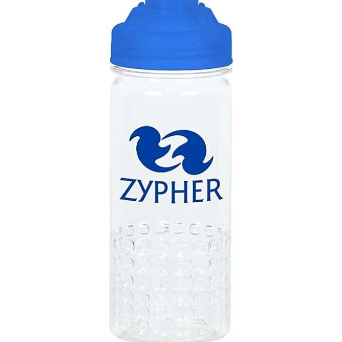 PolySure Out of the Block Water Bottle with Flip Lid - 16 oz - Clear