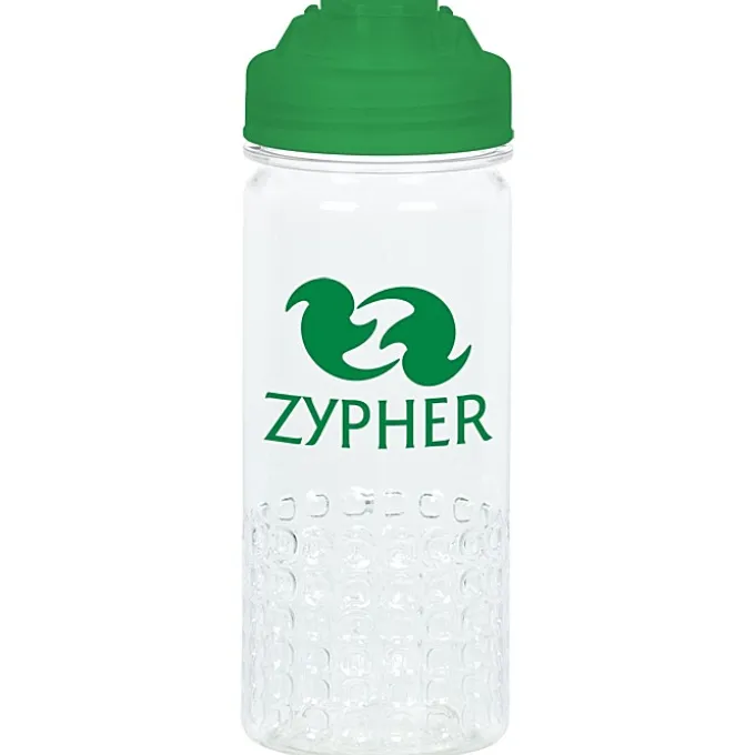 PolySure Out of the Block Water Bottle with Flip Lid - 16 oz - Clear