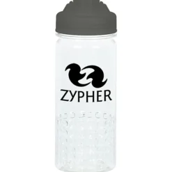 PolySure Out of the Block Water Bottle with Flip Lid - 16 oz - Clear
