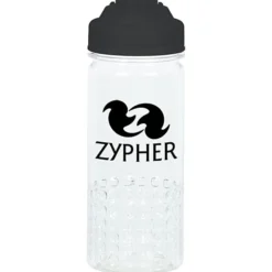PolySure Out of the Block Water Bottle with Flip Lid - 16 oz - Clear