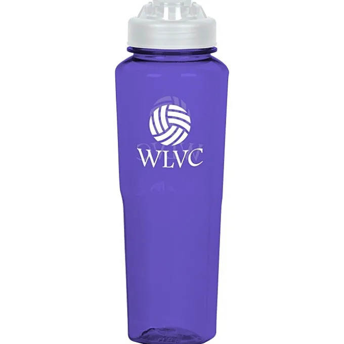 PolySure Retro Water Bottle with Flip Lid - 32 oz