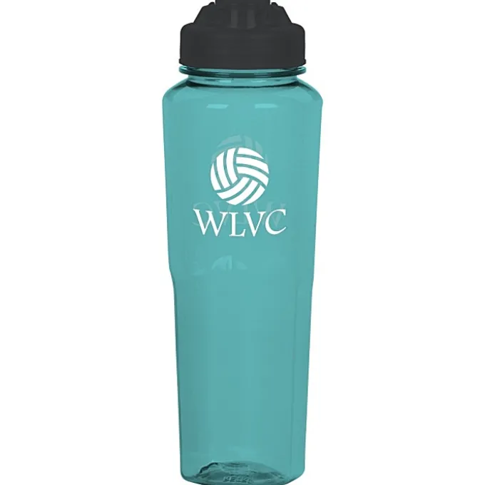 PolySure Retro Water Bottle with Flip Lid - 32 oz