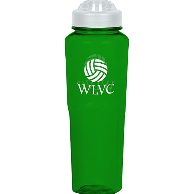PolySure Retro Water Bottle with Flip Lid - 32 oz