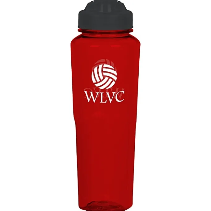 PolySure Retro Water Bottle with Flip Lid - 32 oz
