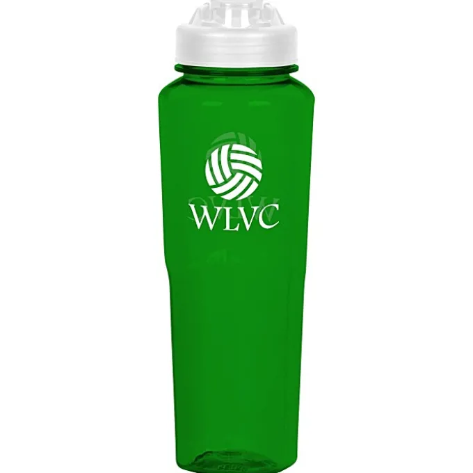 PolySure Retro Water Bottle with Flip Lid - 32 oz