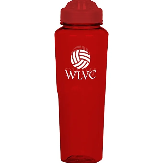 PolySure Retro Water Bottle with Flip Lid - 32 oz