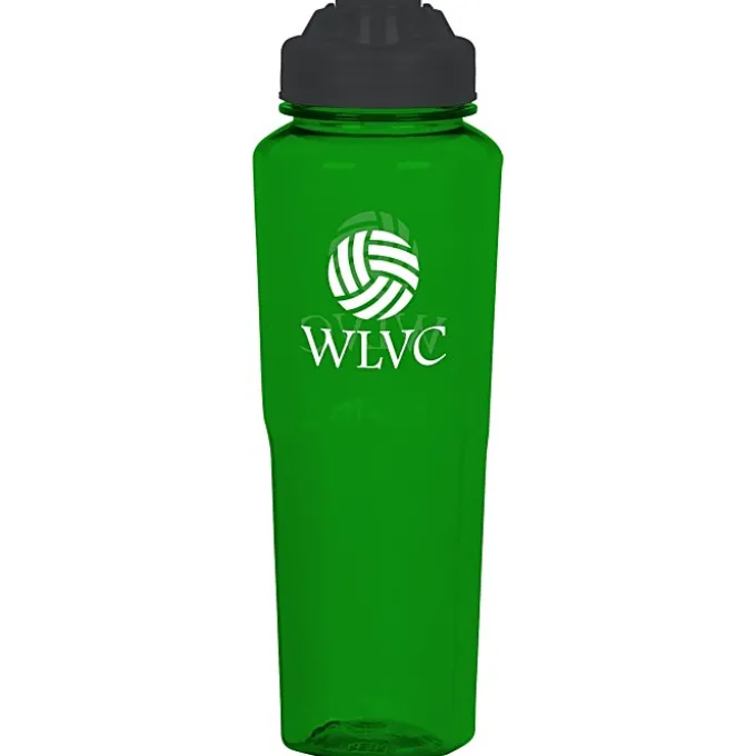 PolySure Retro Water Bottle with Flip Lid - 32 oz