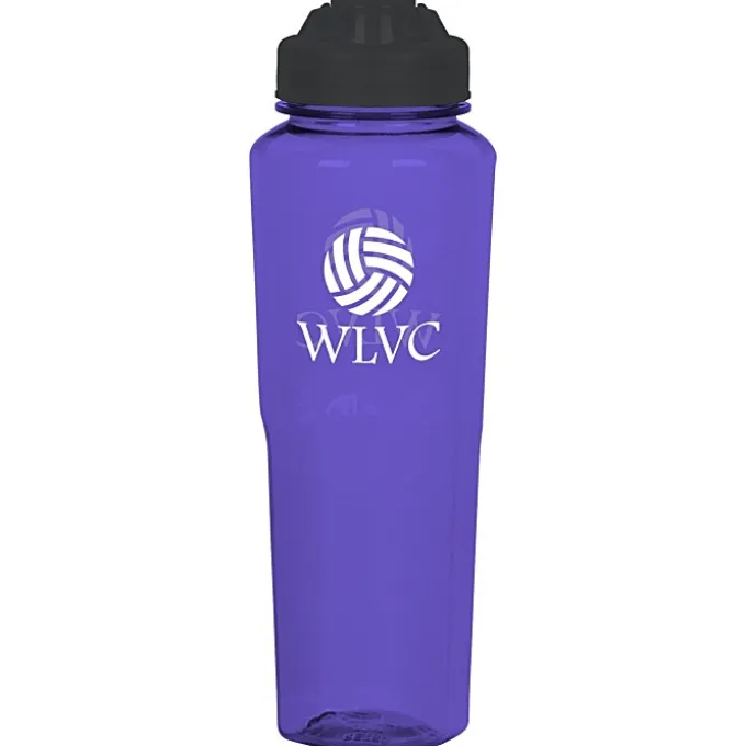 PolySure Retro Water Bottle with Flip Lid - 32 oz