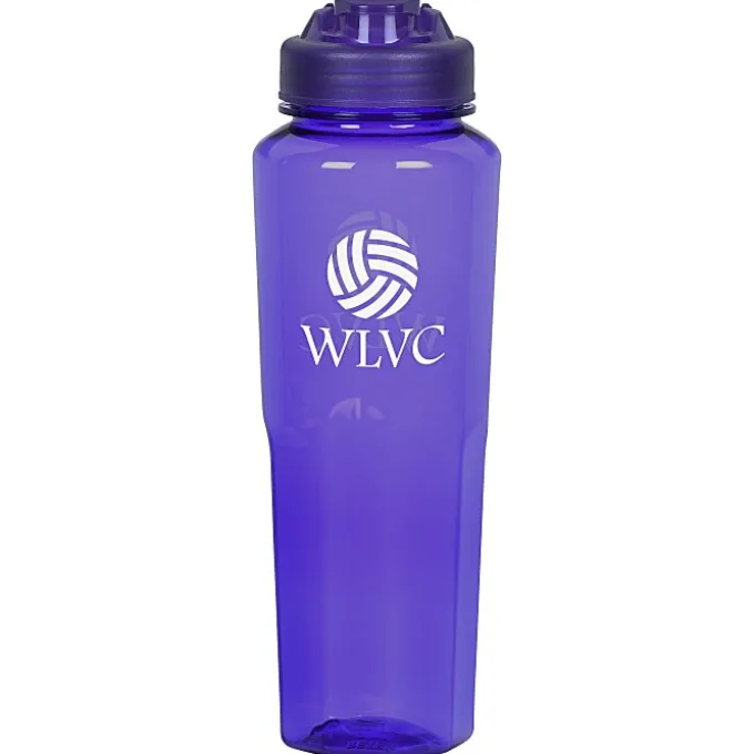 PolySure Retro Water Bottle with Flip Lid - 32 oz
