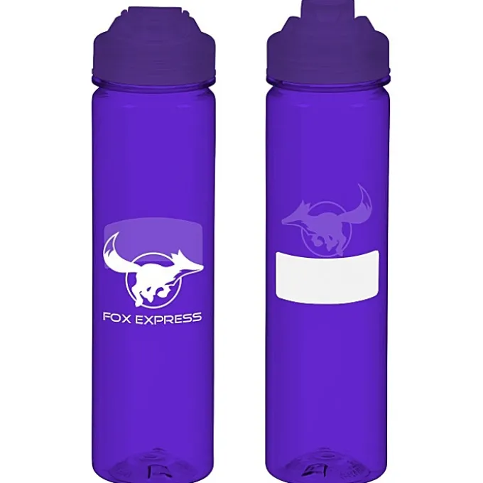 PolySure Revive Water Bottle with Flip Lid - 24 oz - ID