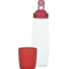 PolySure Sip and Pour Water Bottle with Flip Lid - 28 oz - Clear