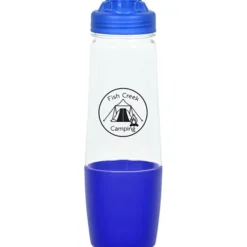 PolySure Sip and Pour Water Bottle with Flip Lid - 28 oz - Clear