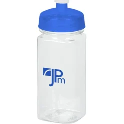 PolySure Squared-Up Water Bottle - 16 oz - Clear