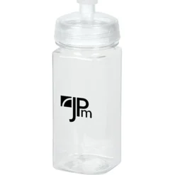 PolySure Squared-Up Water Bottle - 16 oz - Clear