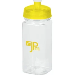 PolySure Squared-Up Water Bottle - 16 oz - Clear