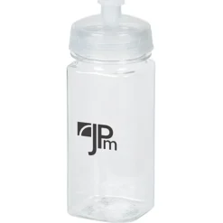 PolySure Squared-Up Water Bottle - 16 oz - Clear