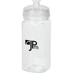 PolySure Squared-Up Water Bottle - 16 oz - Clear