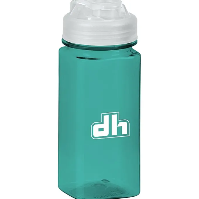 PolySure Squared-Up Water Bottle with Flip Lid - 16 oz