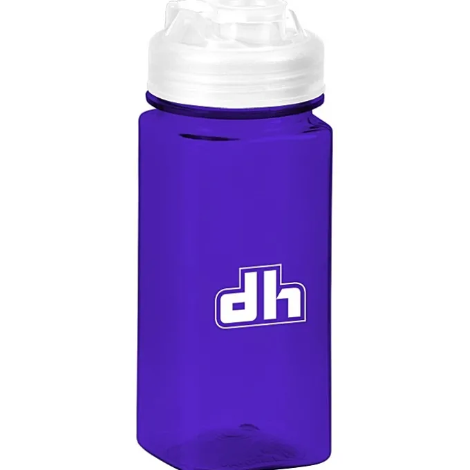 PolySure Squared-Up Water Bottle with Flip Lid - 16 oz