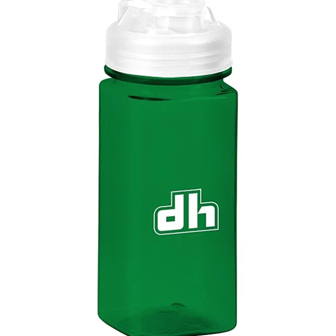 PolySure Squared-Up Water Bottle with Flip Lid - 16 oz