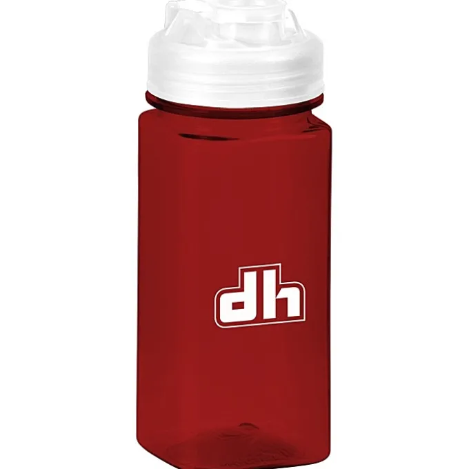 PolySure Squared-Up Water Bottle with Flip Lid - 16 oz