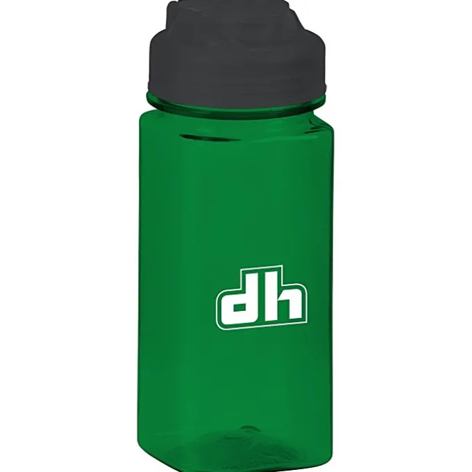 PolySure Squared-Up Water Bottle with Flip Lid - 16 oz