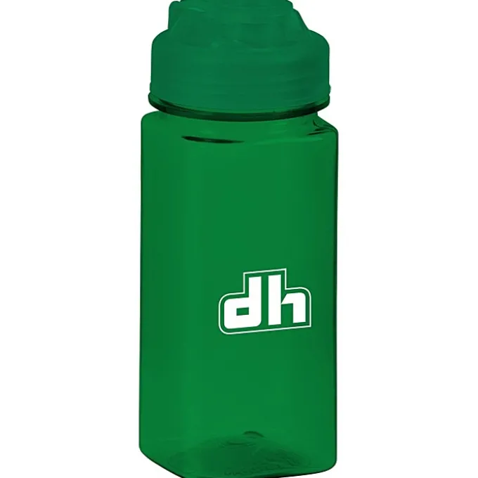 PolySure Squared-Up Water Bottle with Flip Lid - 16 oz