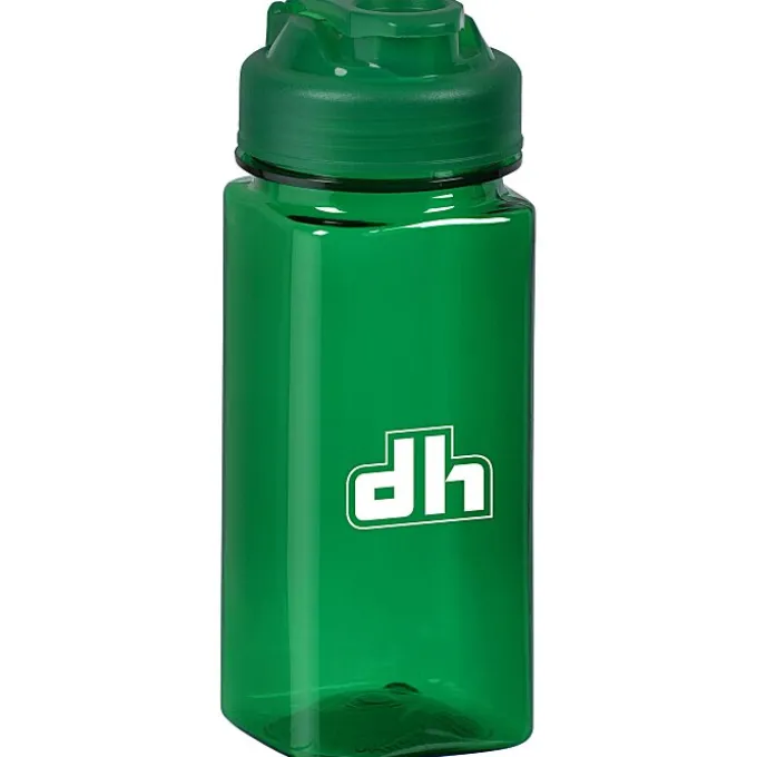 PolySure Squared-Up Water Bottle with Flip Lid - 16 oz