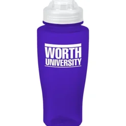 PolySure Twister Water Bottle with Flip Lid - 24 oz
