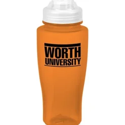 PolySure Twister Water Bottle with Flip Lid - 24 oz