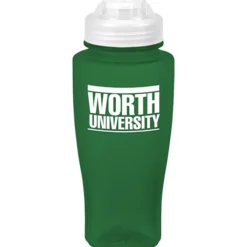 PolySure Twister Water Bottle with Flip Lid - 24 oz