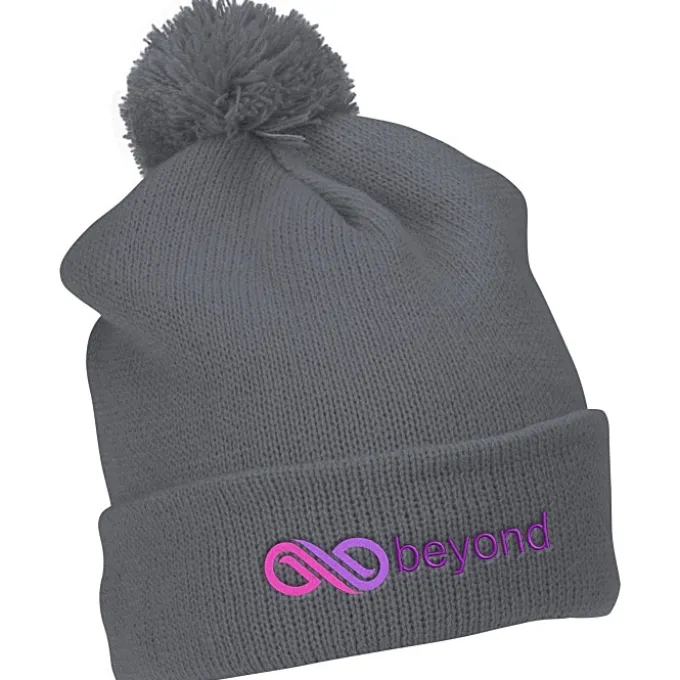 Pom Pom Cuffed Beanie