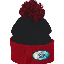 Pom Pom Knit Hat - Full Color Patch