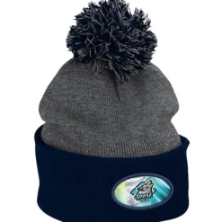 Pom Pom Knit Hat - Full Color Patch