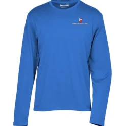 Popcorn Knit Performance Long Sleeve Tee - Men's - Embroidered