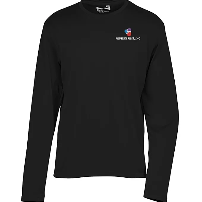Popcorn Knit Performance Long Sleeve Tee - Men's - Embroidered