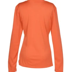 Popcorn Knit Performance Long Sleeve Tee - Ladies' - Embroidered