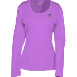 Popcorn Knit Performance Long Sleeve Tee - Ladies' - Embroidered