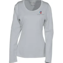Popcorn Knit Performance Long Sleeve Tee - Ladies' - Embroidered
