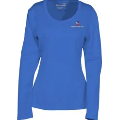 Popcorn Knit Performance Long Sleeve Tee - Ladies' - Embroidered